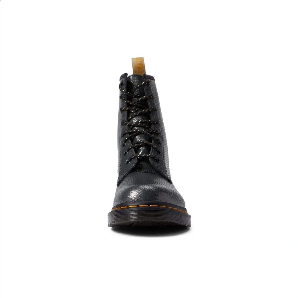 Dr Martens VEGAN 1460 METALLIC EMBOSS LACE UP BOOTS - NO BOX - Picture 3 of 11